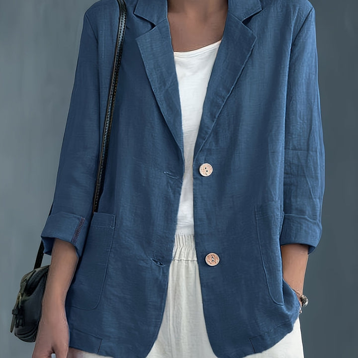 Jayde - Blazer Elegante Em Algodão