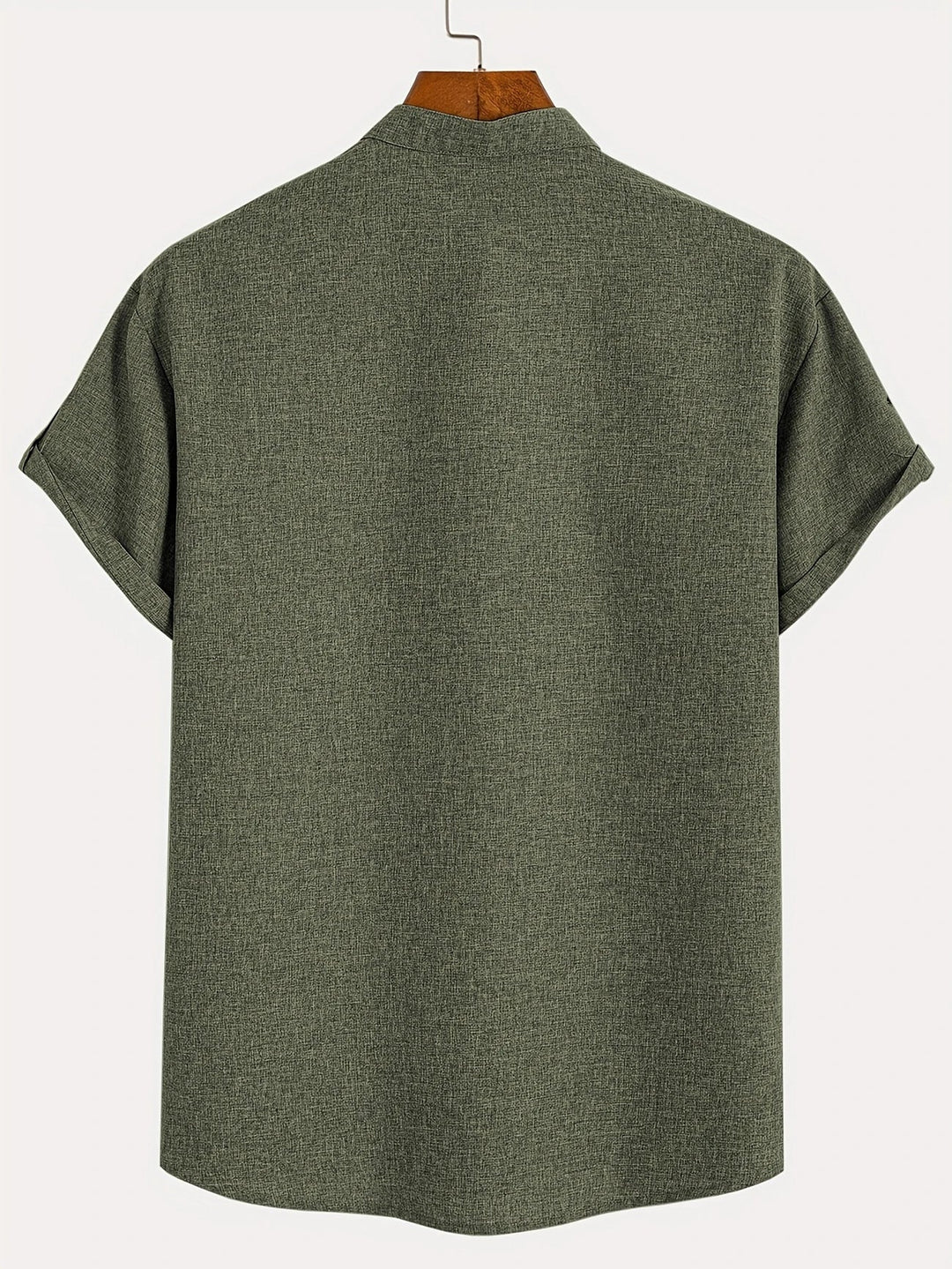 Samuelson - Camisa Elegante De Manga Curta Com Gola