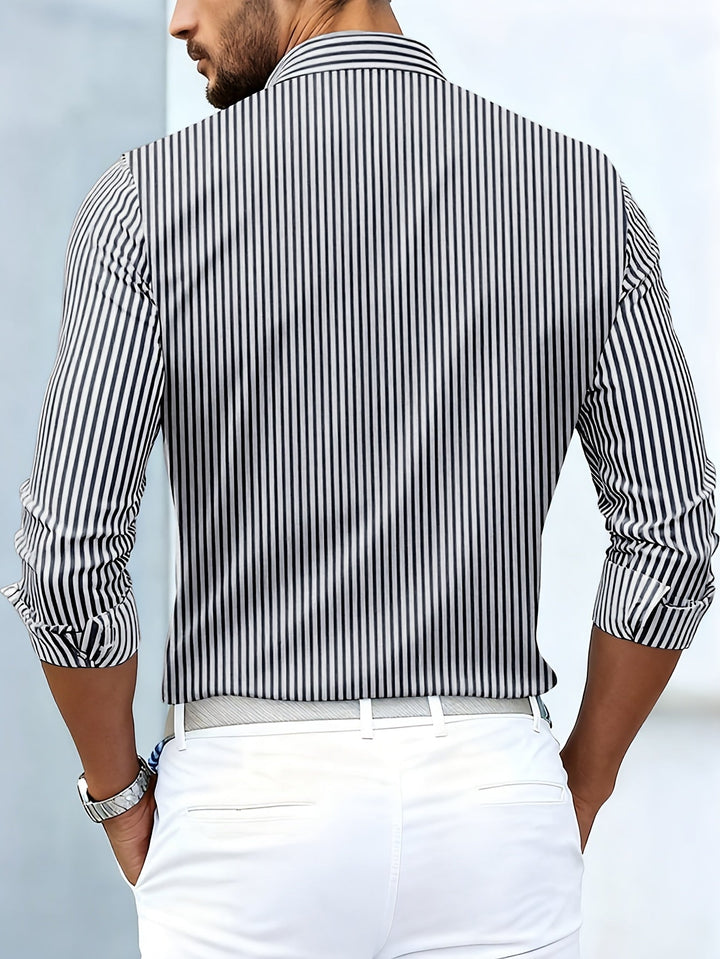Emmerson - Camisa De Manga Comprida Às Riscas Estilo Vintage