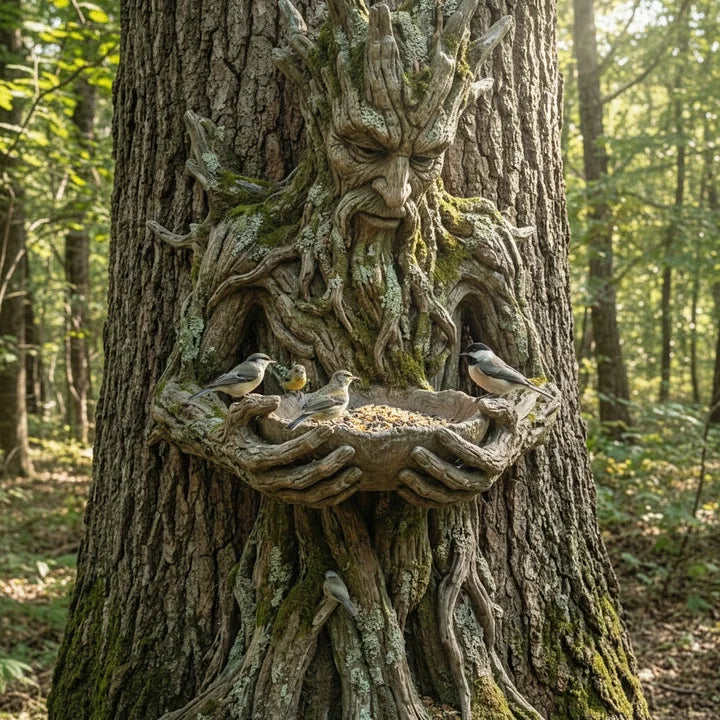 NatureHold - Uma Escultura Para Alimentar Pássaros Integrada Numa árvore