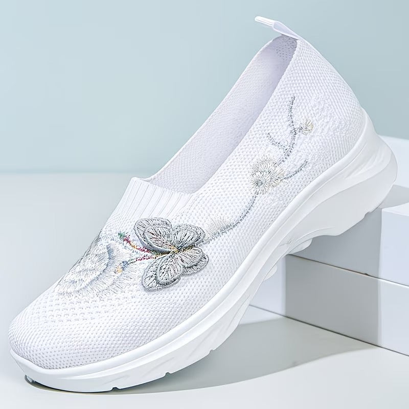 Leetha - Mocassins Bordados Com Borboletas