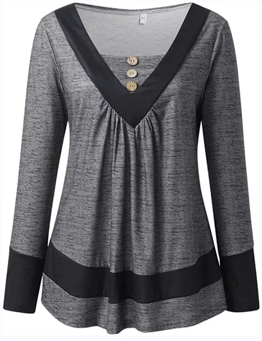Grisel - Camiseta Elegante Com Corte Alargado