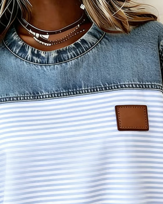 Tessie - Blusa De Ganga Com Painéis Às Riscas