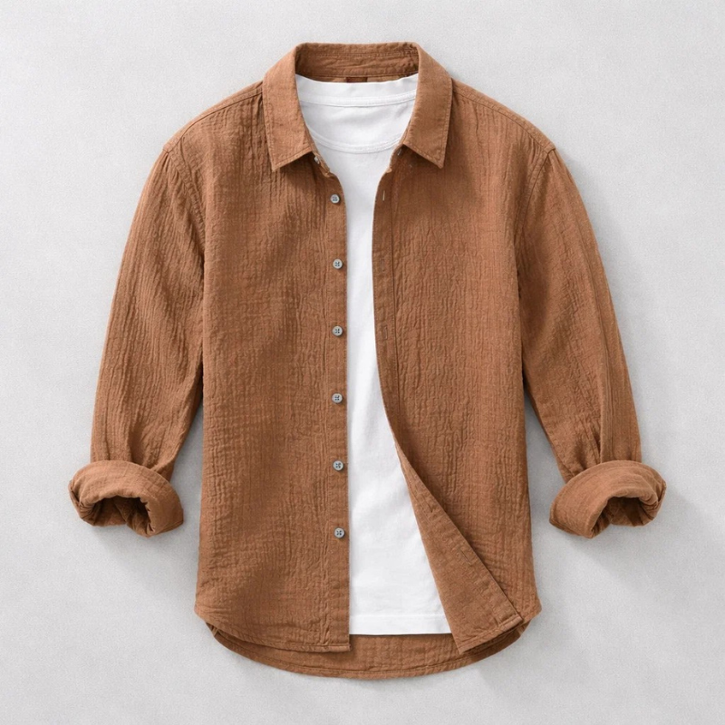 Ernest - Camisa Casual de Botões