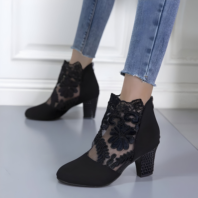 Elizaveta - Sapatos Ortopédicos Com Padrão Floral