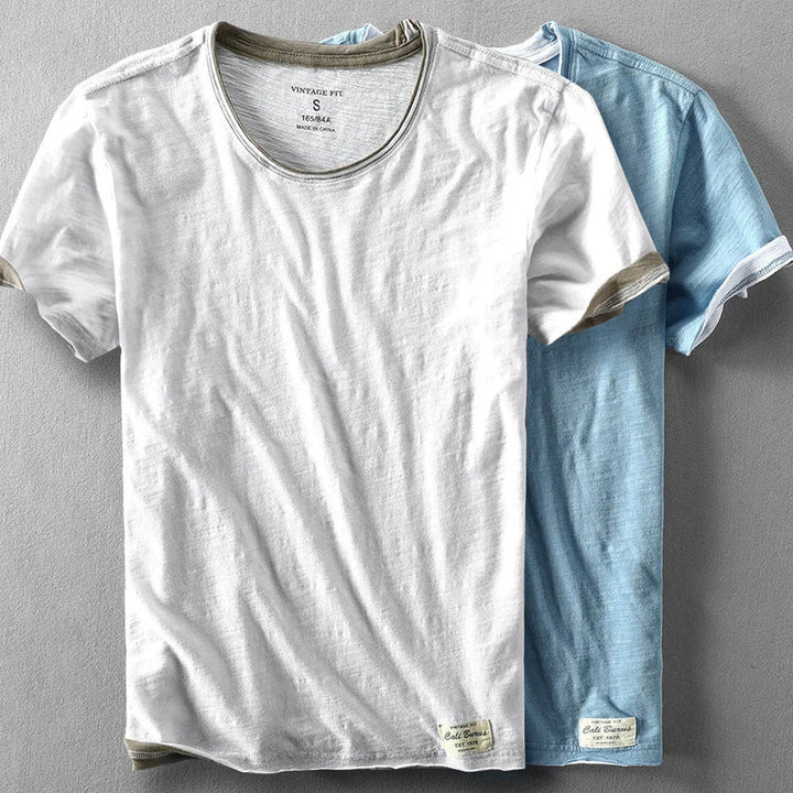 Himasha - Camisa de Algodão de Manga Curta