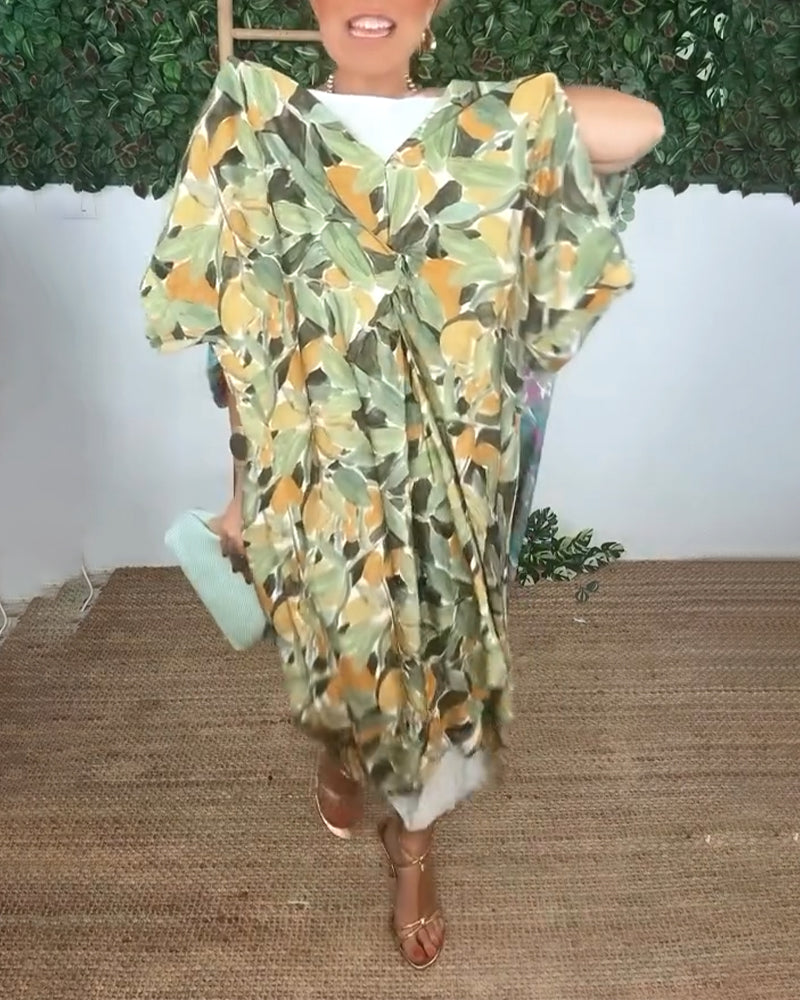 Shilisa - Vestido Com Decote Em V e Padrão Trançado