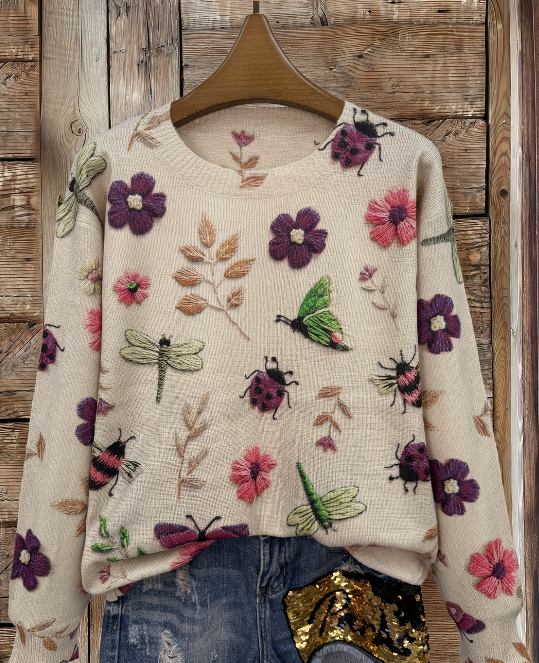 Lesa - Camisola Com Estampado Floral E De Insetos