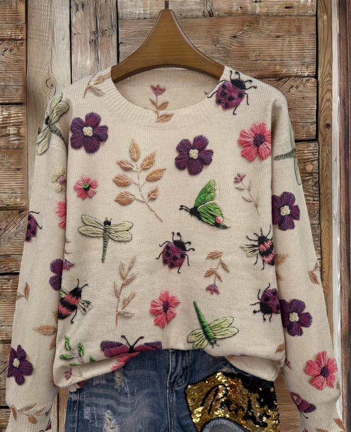 Lesa - Camisola Com Estampado Floral E De Insetos
