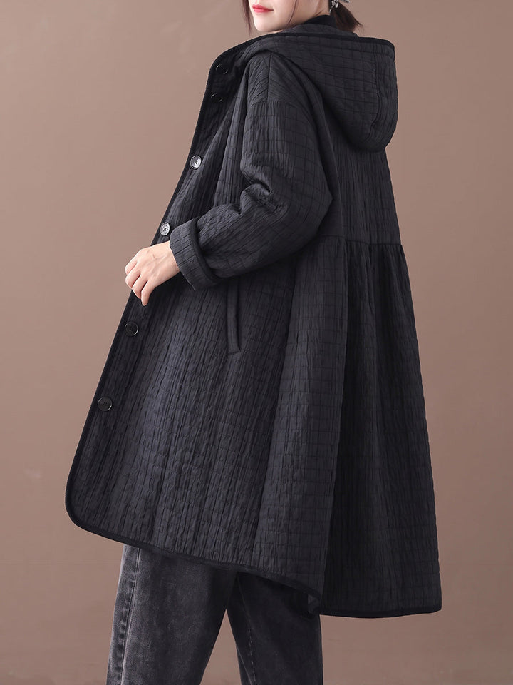 Ookami - Casaco Casual Acolchoado Com Capuz