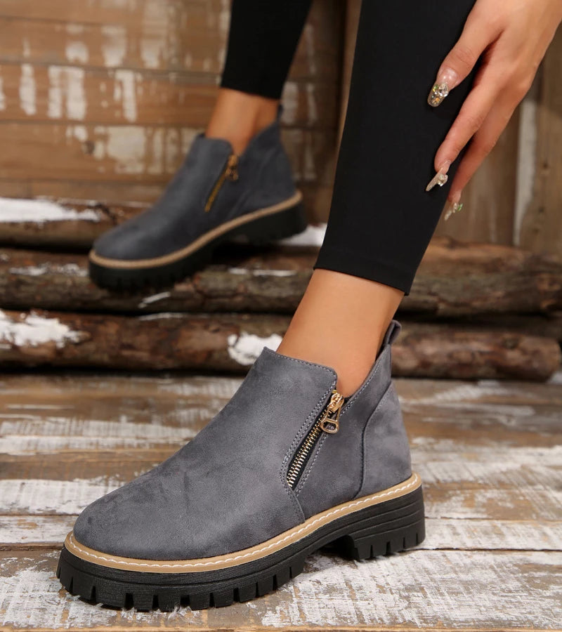 Miladie - Bota Ortopédica Com Fecho Lateral