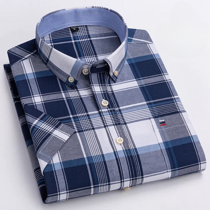 Petersen - Camisa Clássica de Algodão Com Padrão