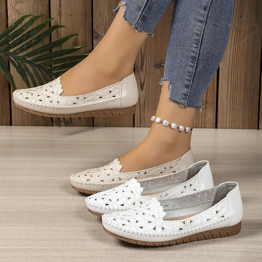Inessa - Sapatos Ortopédicos Elegantes com Recortes