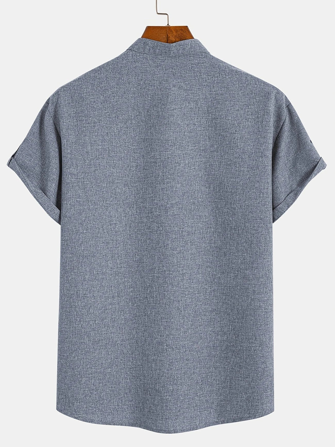 Samuelson - Camisa Elegante De Manga Curta Com Gola