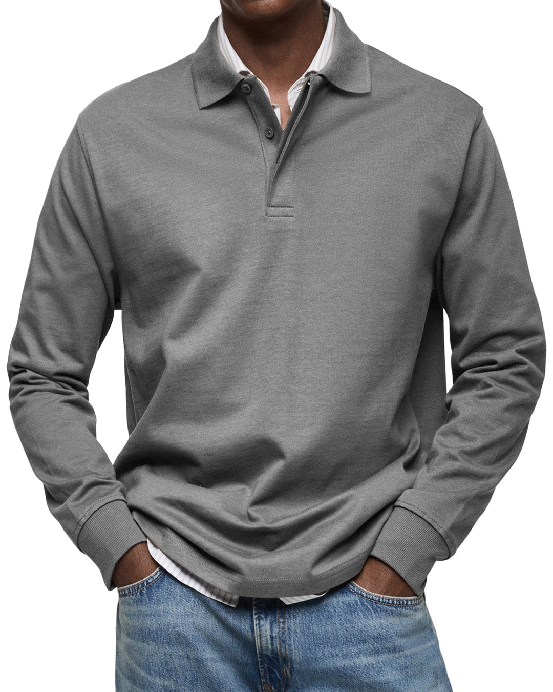 Joseba - Polo Casual de Manga Comprida