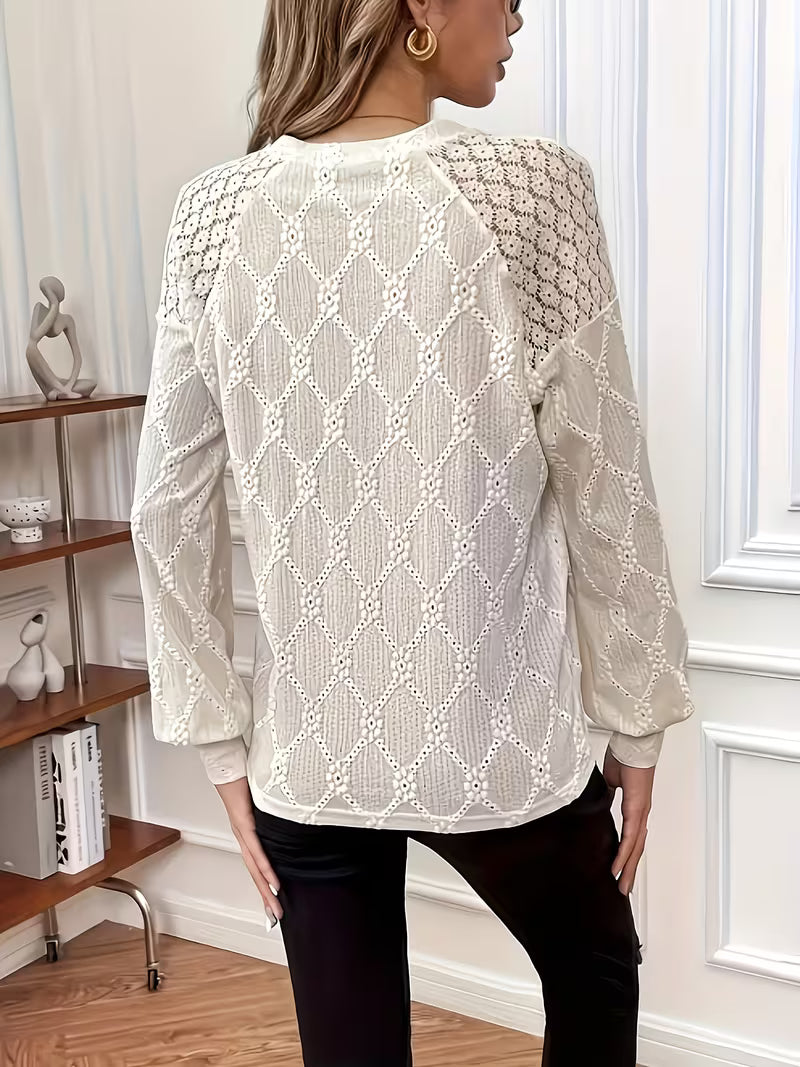 Carys - Blusa Estampada Com Mangas Compridas