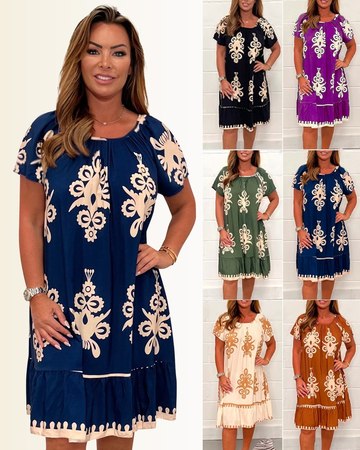 Ranee - Vestido Geométrico Com Decote Quadrado
