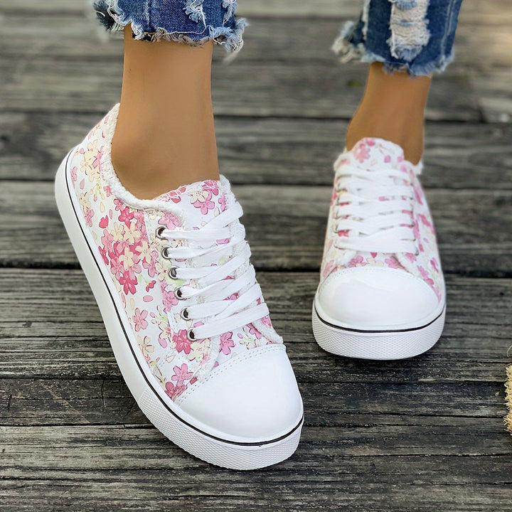 Bristy - Sapatos Com Atacadores e Estampado Floral
