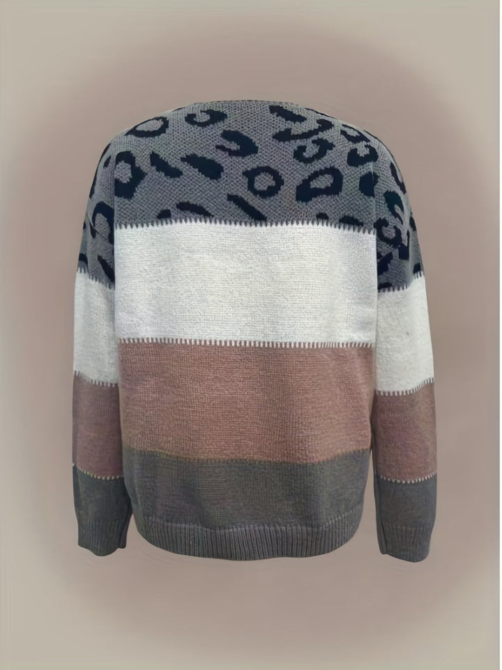 Lona - Camisola De Malha Com Padrão De Leopardo