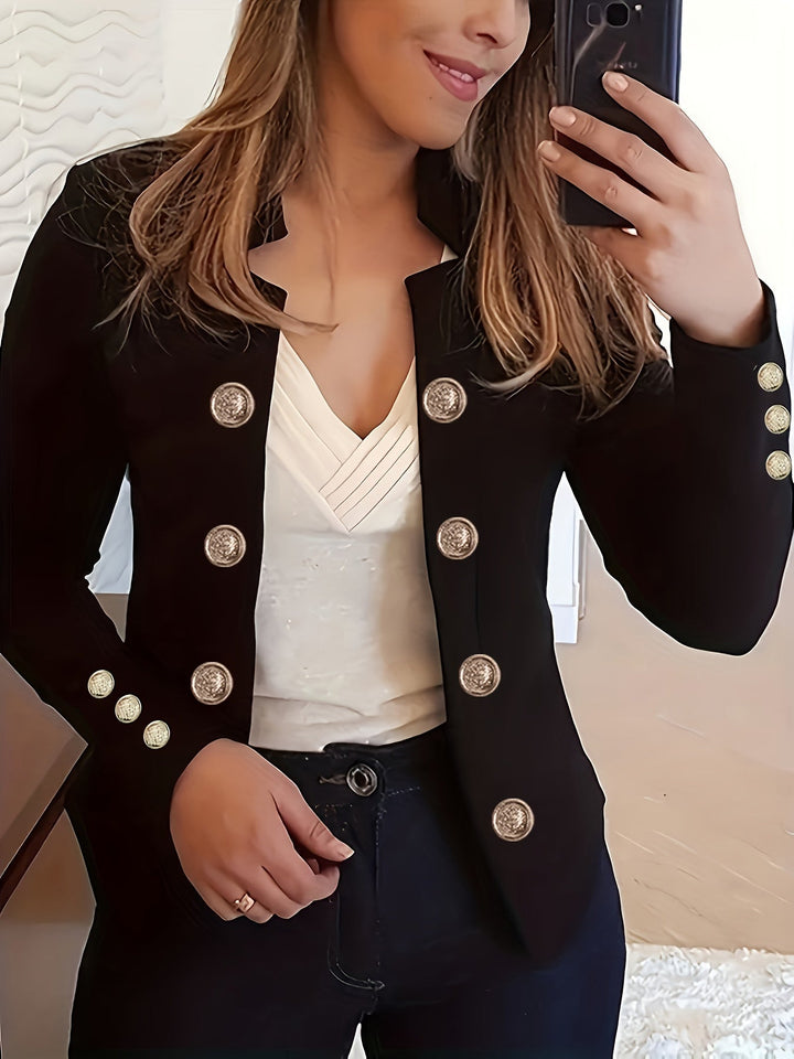 Raakel - Blazer De Manga Comprida Com Punhos E Fecho Duplo À Frente