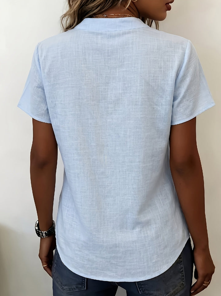 Salish - Blusa De Manga Curta Com Botões