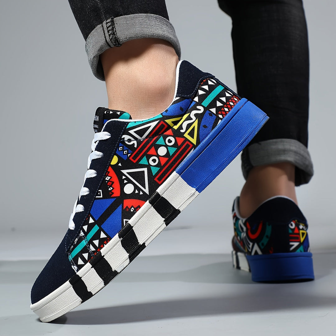 Nalson - Com Atacadores e Estampado Geométrico