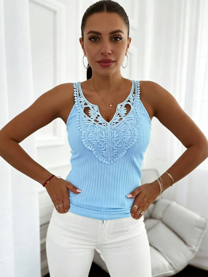 Hajar - Camisola SEM Mangas Elegante Em Renda