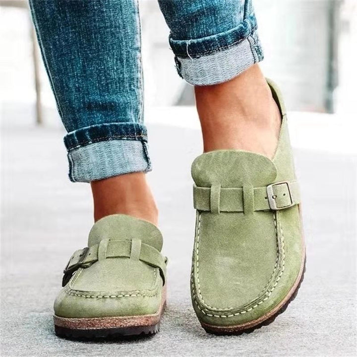 Tamela - Mocassim De Camurça Com Fivela