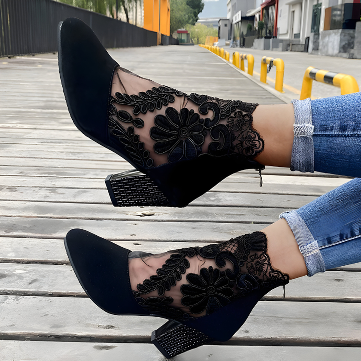 Elizaveta - Sapatos Ortopédicos Com Padrão Floral