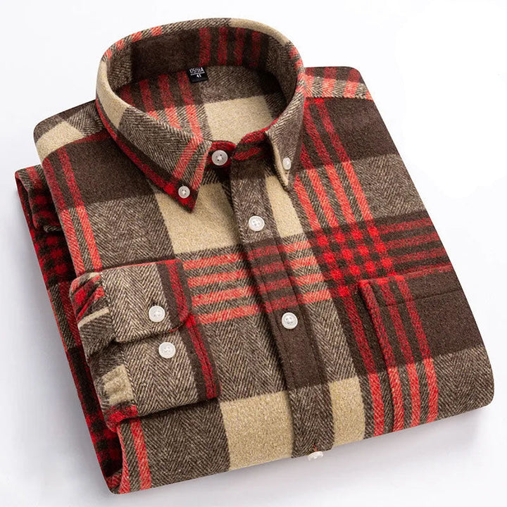 Joman - Camisa De Manga Comprida Xadrez Com Botões