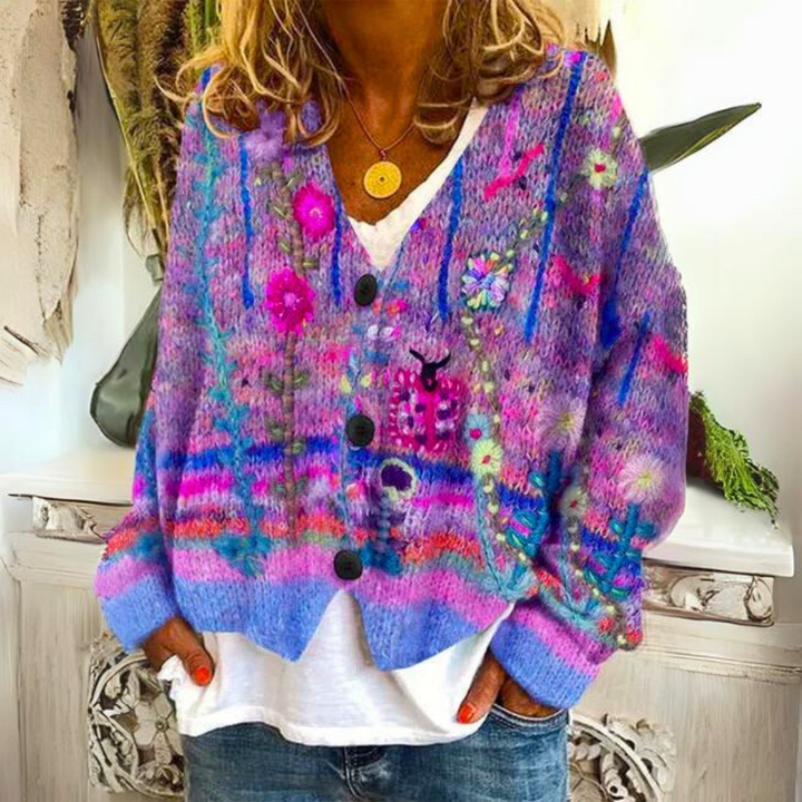 Evonna - Camisola De Malha Aconchegante E Colorida