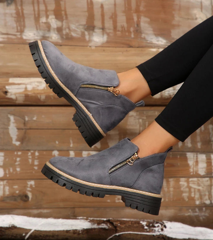Miladie - Bota Ortopédica Com Fecho Lateral
