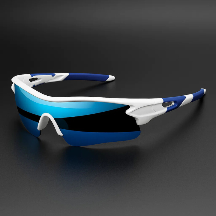 VeloShade - Óculos de Sol Desportivos de Ciclismo Envolventes com Lentes Espelhadas