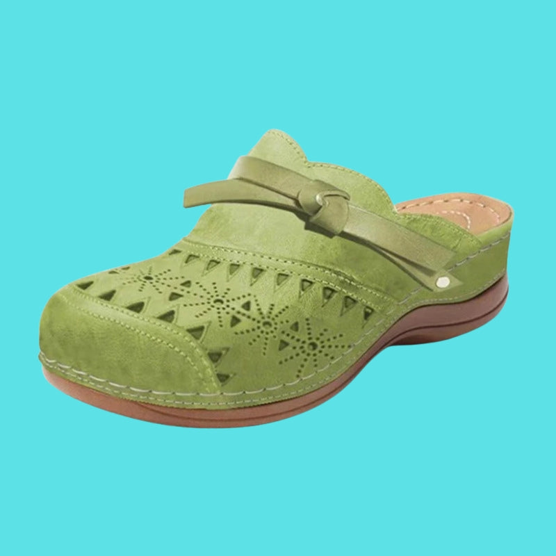 Nicholle - Mules Rasas Com Furo Na Frente