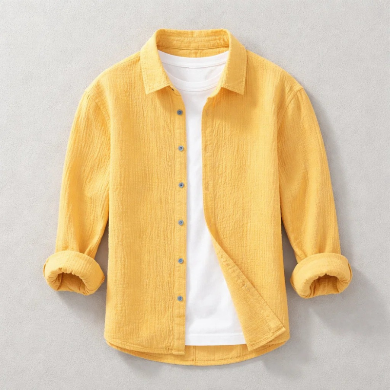 Ernest - Camisa Casual de Botões