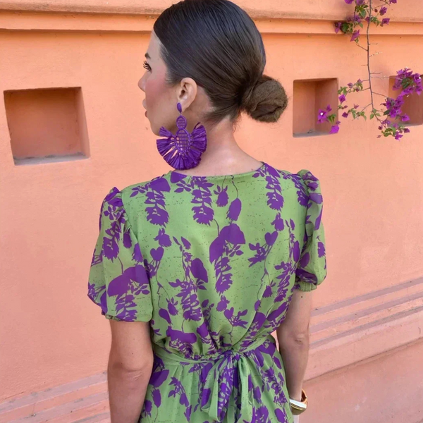 Ilze - Vestido Longo Com Estampado Floral