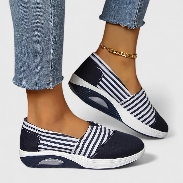 Onora - Sapatos Sem Atacadores Às Riscas