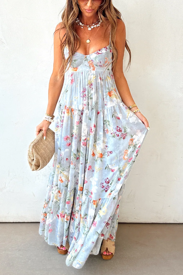 Samadhi - Vestido Maxi Sem Mangas
