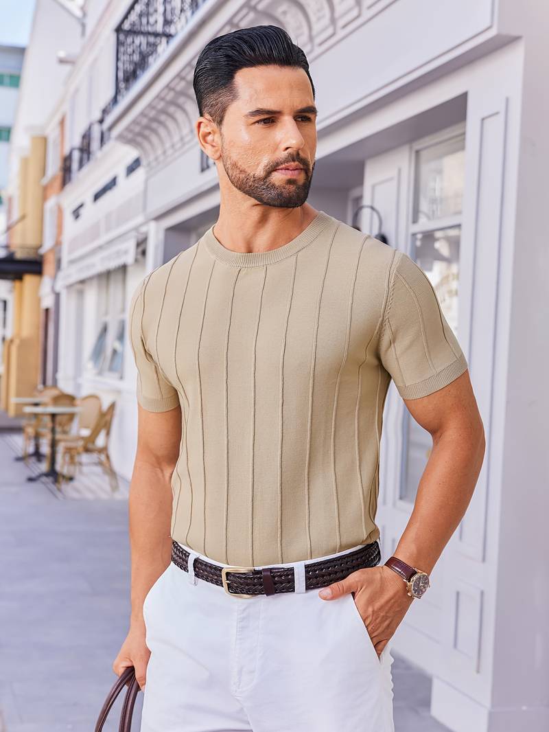 Sang - Camisola De Verão De Malha Com Gola Redonda