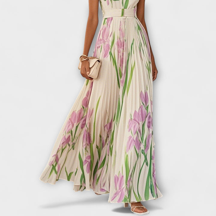Tressa - Vestido Floral sem  Mangas Cheio De Estilo