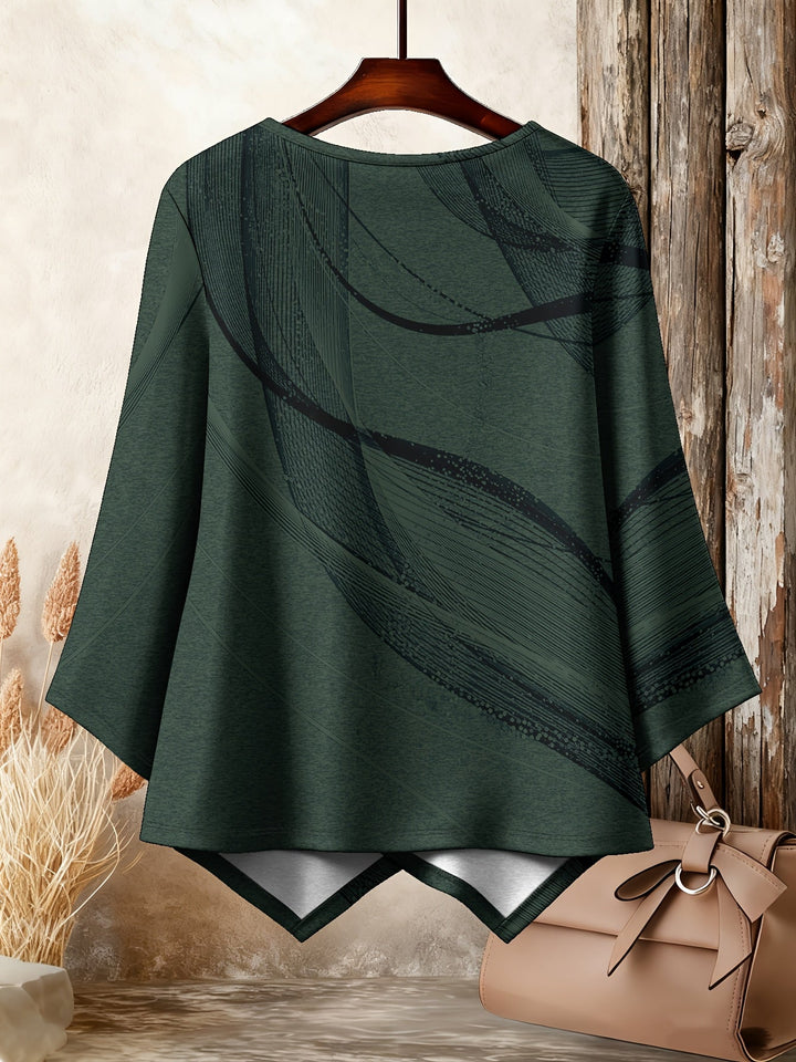Galya - Camiseta Oversized Com Gola Redonda