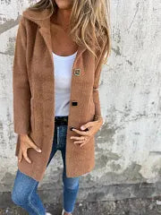 Dorothie - Casaco com Gola de Lapela e Bolsos de Remendo