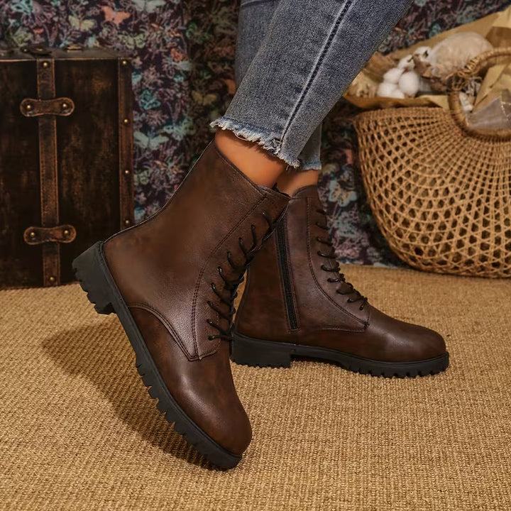 Rawert - Botas de Cano Curto Com Atacadores Confortáveis