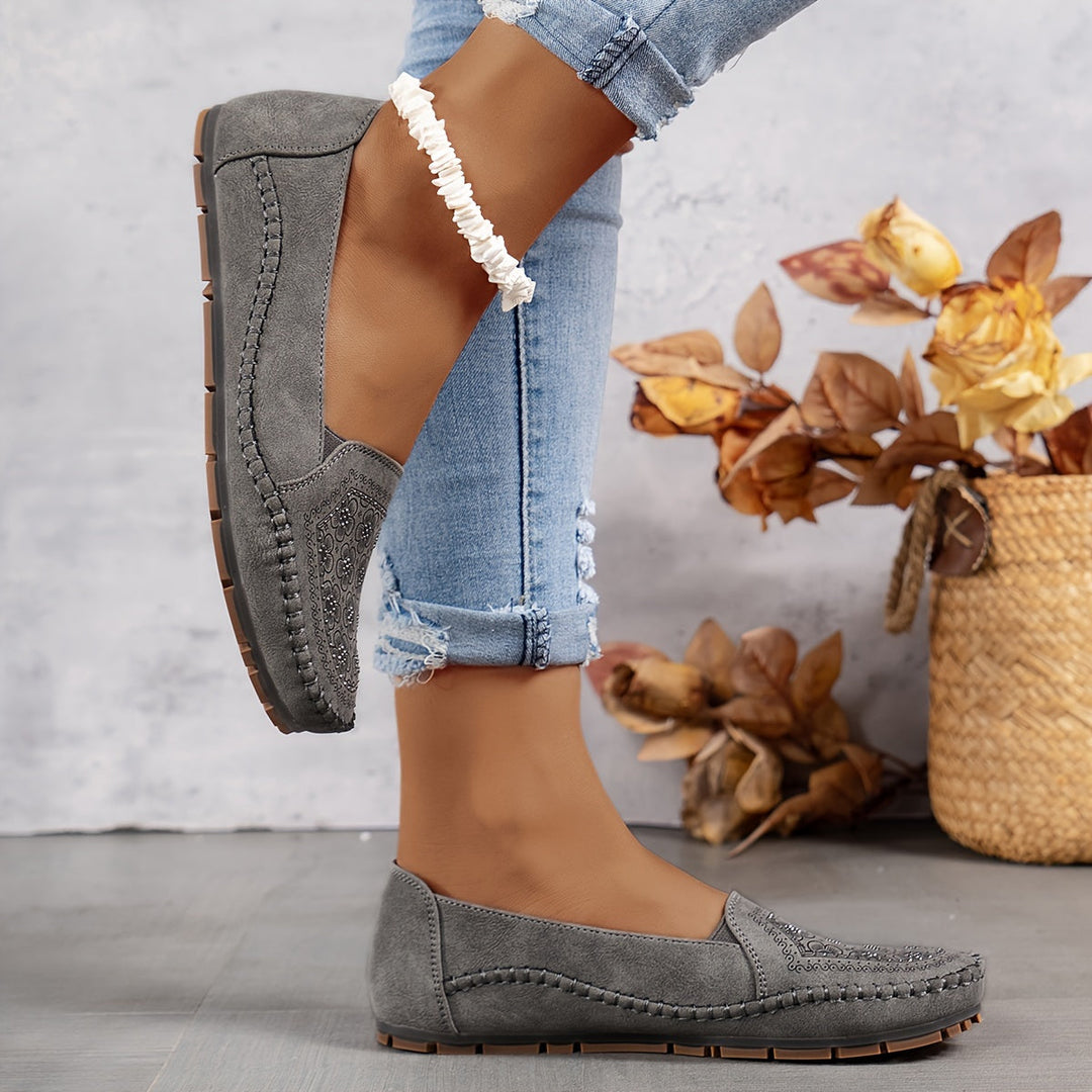 Lyrissa - Sapatos Confortáveis Com Costura
