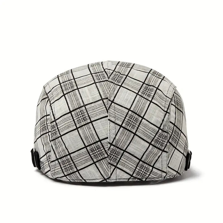 Zared - Boina Vintage Xadrez Ajustável
