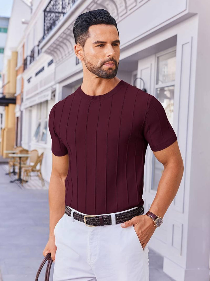 Sang - Camisola De Verão De Malha Com Gola Redonda