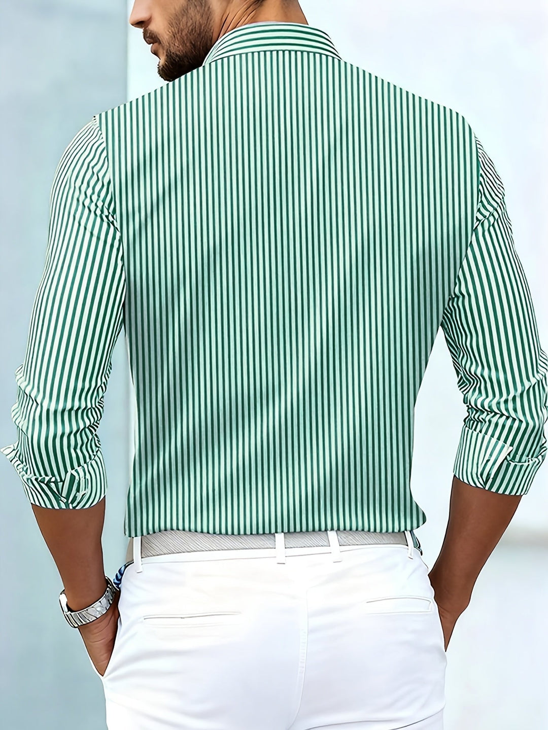 Emmerson - Camisa De Manga Comprida Às Riscas Estilo Vintage