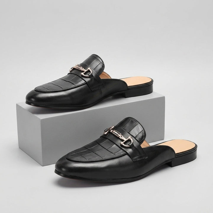 Idris - Sapatos De Couro Sem Parte Traseira
