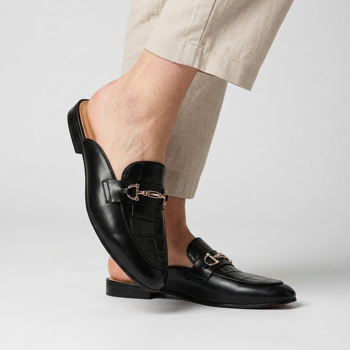 Idris - Sapatos De Couro Sem Parte Traseira