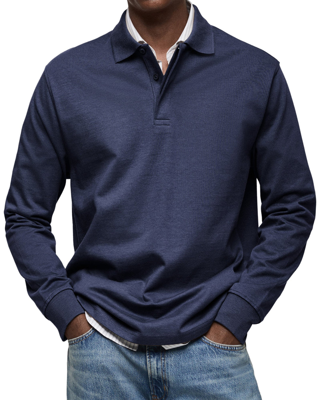 Joseba - Polo Casual de Manga Comprida